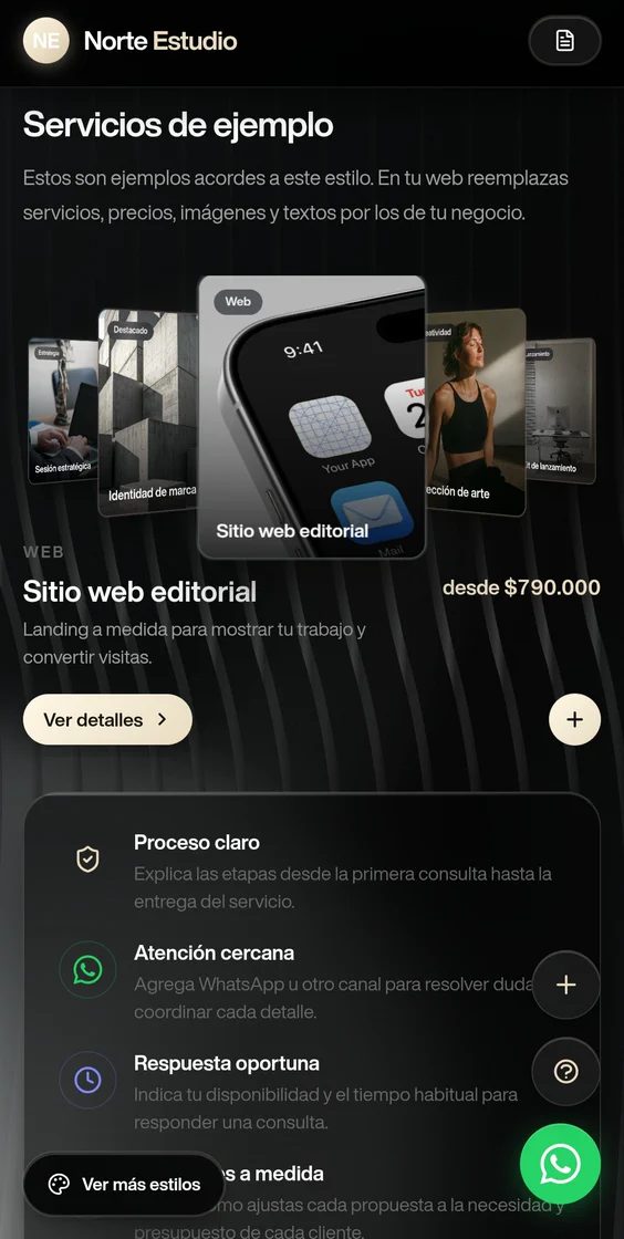 Webser Services storefront